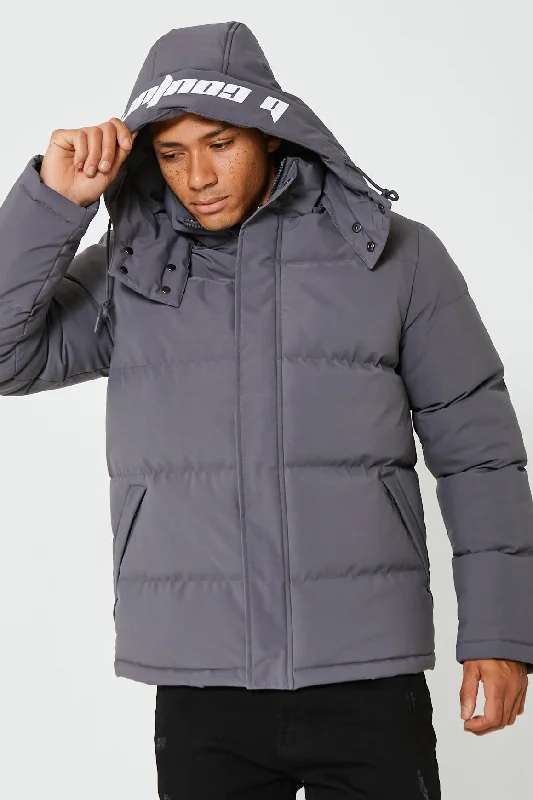 Upminster Puffer Jacket - Dark Grey