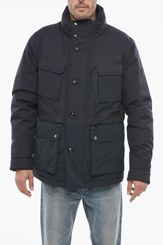 Woolrich Solid Color TETON Utility Down Jacket with Extractable Hood