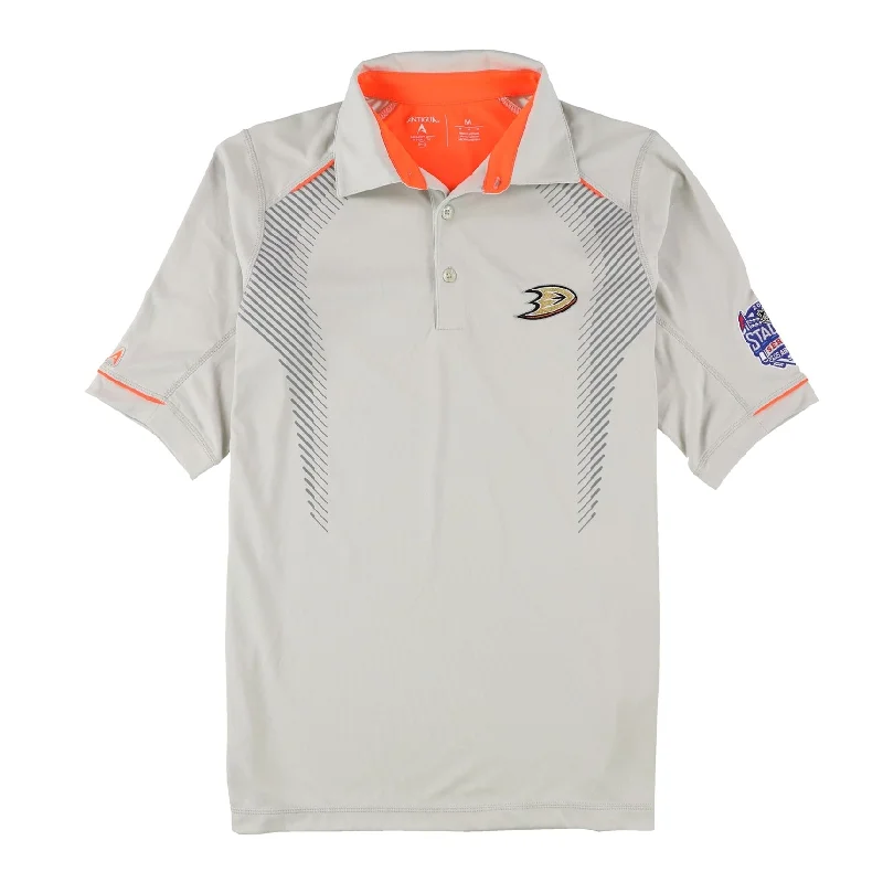 Antigua Mens Anaheim Ducks Rugby Polo Shirt