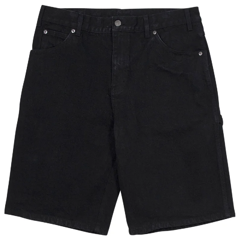 Dickies - 11" Relaxed Fit Carpenter Denim Shorts Rinsed Black