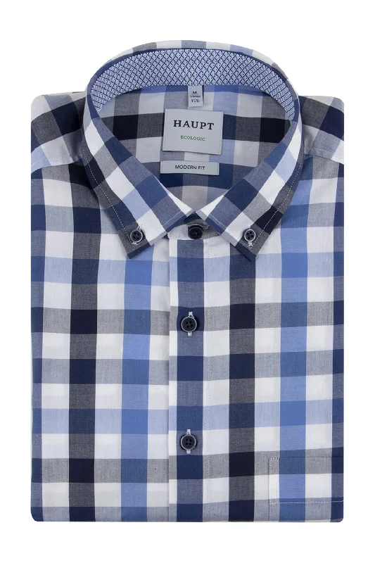 Haupt Modern Fit Shirt Blue Check