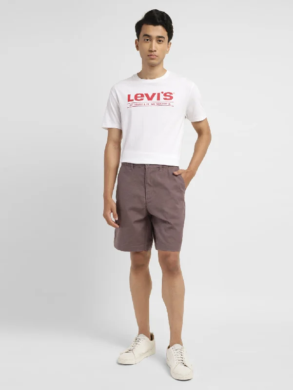 Men's Brown Regular Fit Shorts