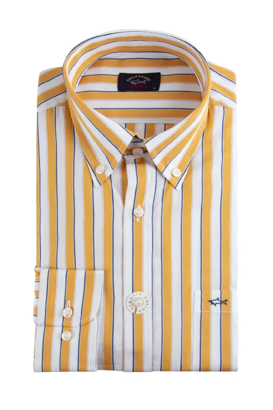 Paul & Shark Stripe Shirt Yellow