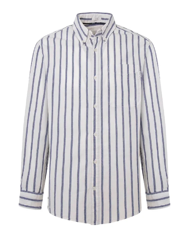 Pepe Jeans White Striped Mont Shirt