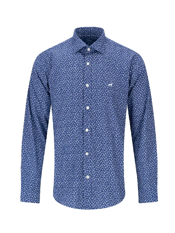 Slim fit printed casual shirt