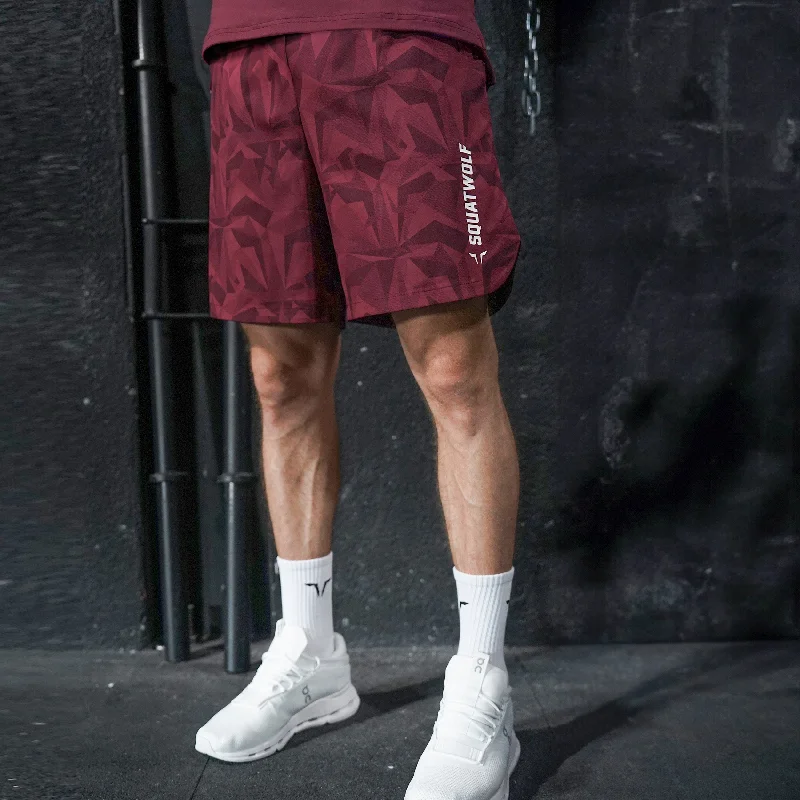 Warrior 7" Shorts 2.0 - Burgundy Dot Camo