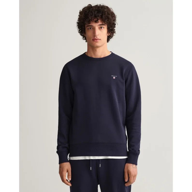 GANT Original Crew Neck Sweatshirt 2046072 Evening Blue