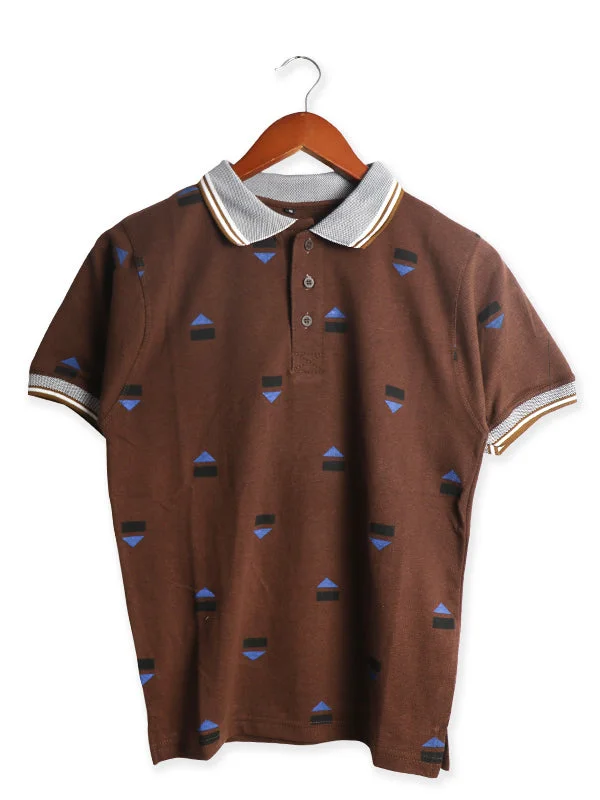 Smart Tops HG Men's Polo T-Shirt Brown