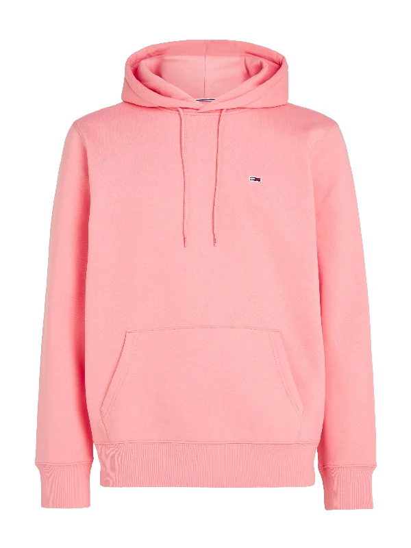 Fleece Flag Patch Hoody in Tickled Pink