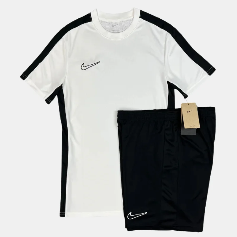 Nike Academy Drill Tshirt / Shorts Set - White