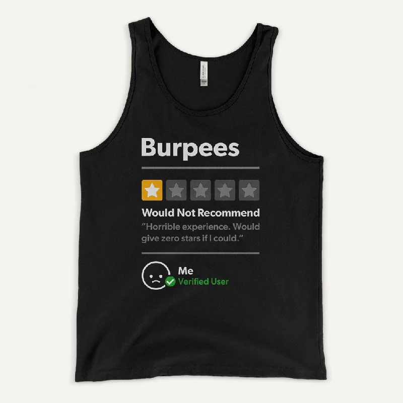 Burpees 1 Star Would Not Recommend Men's Tank Top