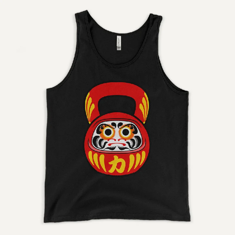 Daruma Doll Kettlebell Design Men's Tank Top