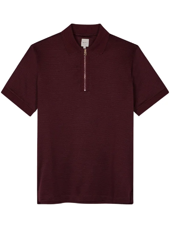 Half-Zip Fastening Polo Shirt