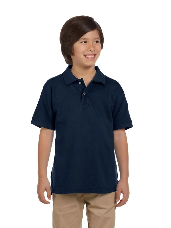 Harriton Youth Pique Knit Polo Shirt