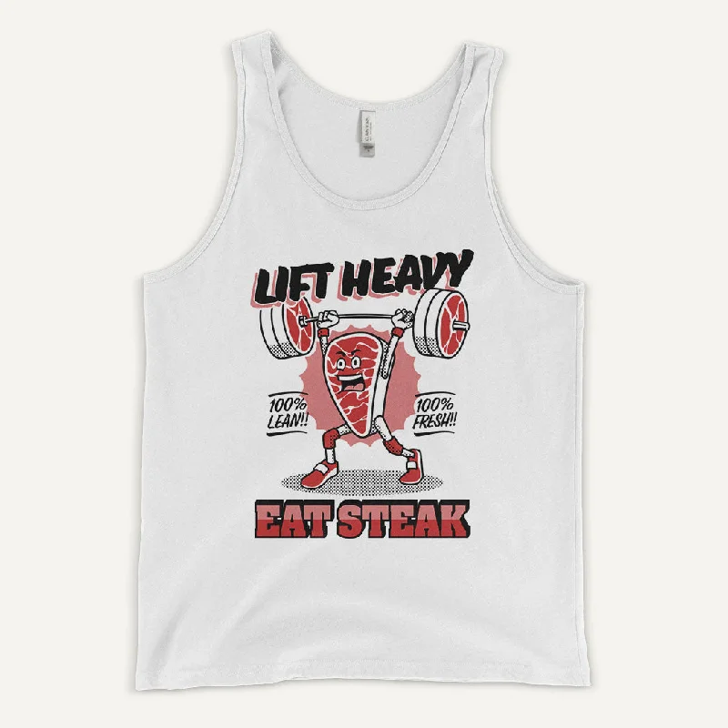 Lift Heavy Eat Steak Men’s Tank Top