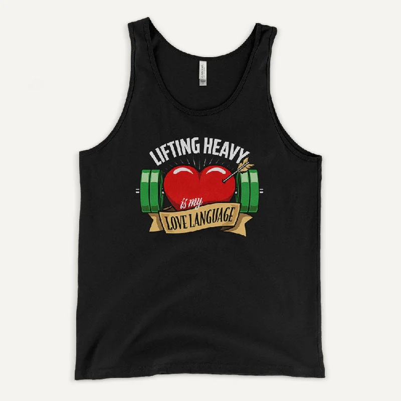 Lifting Heavy Is My Love Language Men’s Tank Top