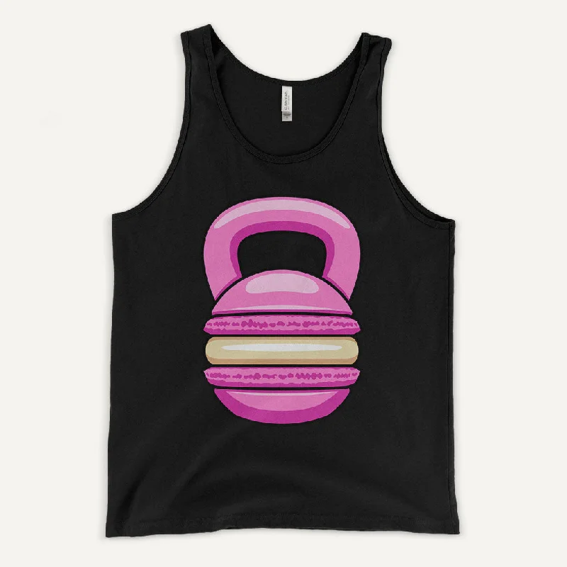 Pink Macaron Kettlebell Design Men's Tank Top