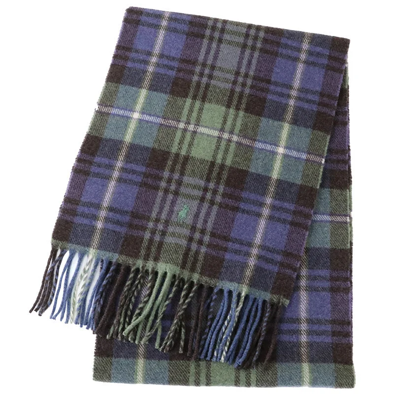 POLO RALPH LAUREN『GREENWICH PLAID MUFFLER』(Blue/Green Plaid)