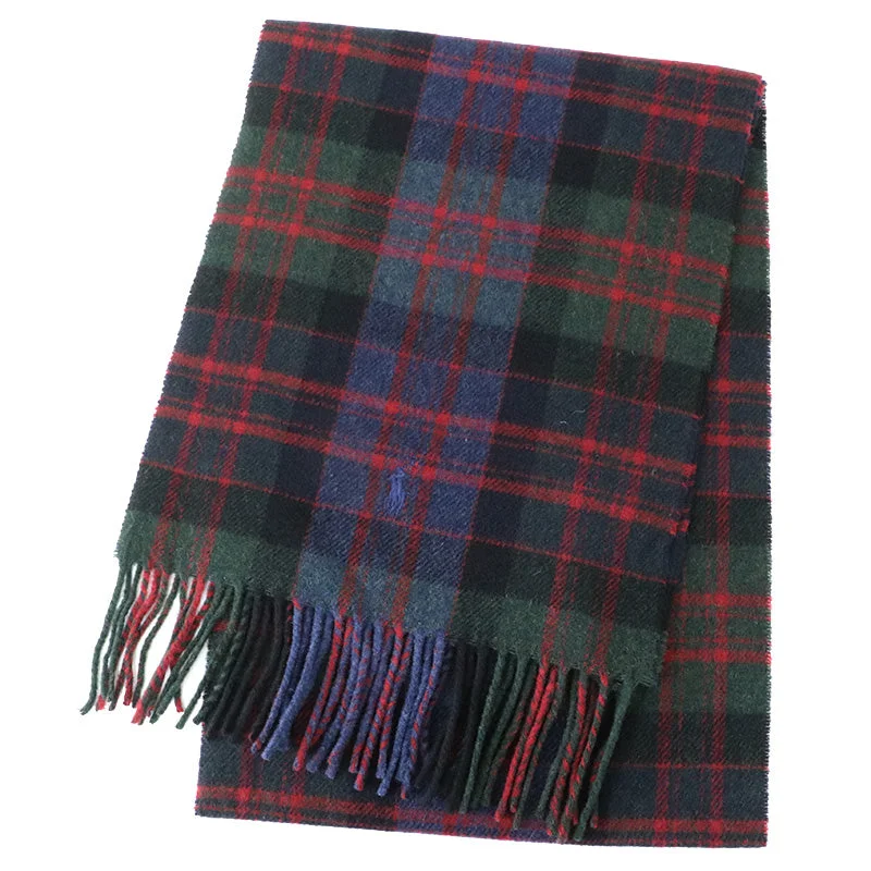 POLO RALPH LAUREN『GREENWICH PLAID MUFFLER』(Red/Green Plaid)