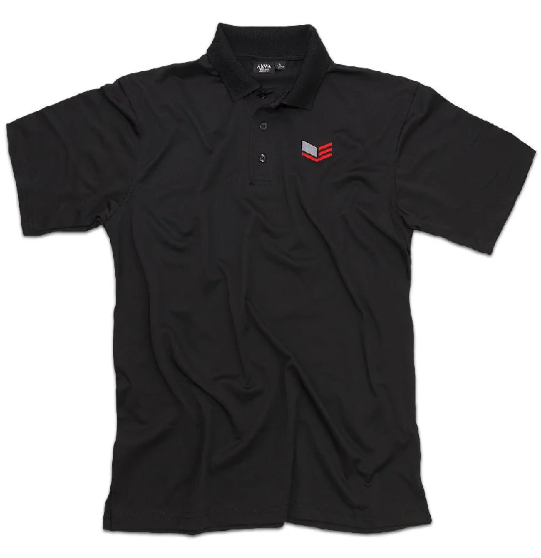 Minimal Apparel Men's Black Polo Shirt With Logo