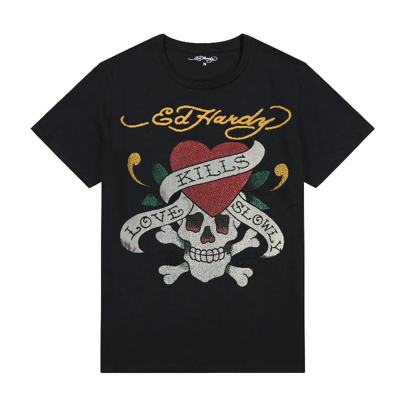 Rhinestone LKS Skull Tee